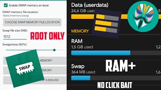 Cara menambah ram dengan menggunakan Free swapper for root no click bait [upl. by Komsa]