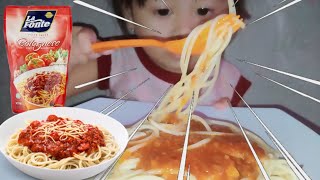 Pertama Kali Nyobain Spaghetti La Fonte Bolognese  ASMR SPAGHETTI BOLOGNESE  ASMR 스파게티 볼로냐 [upl. by Aipmylo]