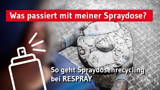 Von der Spraydose zum Metall  Spraydosenrecycling mit RESPRAY und REMONDIS Industrie Service [upl. by Ecirehs644]