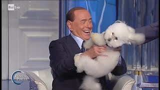 Silvio Berlusconi il barboncino e la poesia di Madre Teresa  Porta a Porta 21062017 [upl. by Iruj]