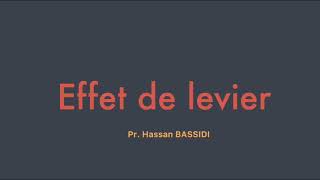 Cours d’analyse financière  effet de levier [upl. by Asi]