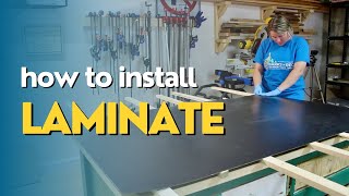 How to Install Laminate to a Table Top [upl. by Yellah]