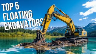 Top 5 Most Impressive Amphibious Excavators in the World [upl. by Nalda711]