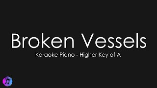 Broken Vessels Amazing Grace  Hillsong Worship  Piano Karaoke Higher Key of A [upl. by Geier]