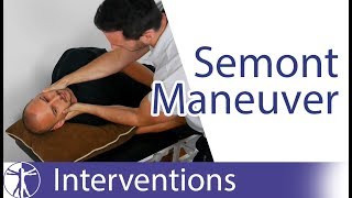 Semont Liberatory Maneuver  Posterior BPPV Treatment [upl. by Laehcim]