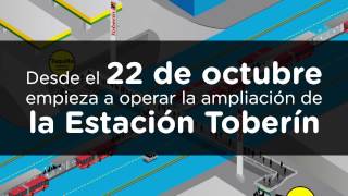 ¡TransMilenio da apertura a la ampliación de la Estación Toberín [upl. by Ahsinnek532]