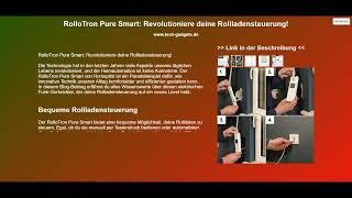 RolloTron Pure Smart Revolutioniere deine Rollladensteuerung [upl. by Kelvin]