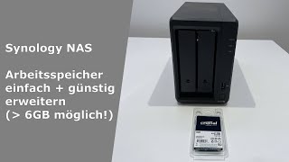 Synology NAS DiskStation  Arbeitsspeicher erweitern über 6GB RAM Upgrade  Anleitung DS720 [upl. by Chavaree]