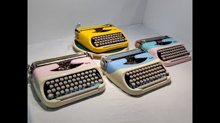 Custom Royal Royalite Typewriters Compared with other Ultra Portable Models [upl. by Eidob656]