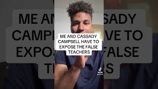 Me and Cassady Campbell have to expose the FALSE TEACHERSshorts [upl. by Waldo]