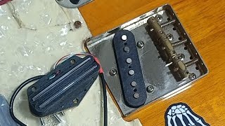 Install Hot Rail pickup Telecaster [upl. by Schaumberger]