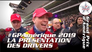 Grand Prix dAmérique 2019  La Présentation des drivers sur la piste de VHP [upl. by Quirita248]