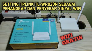 Setting TPLINK TLWR820N sebagai penangkap dan penyebar sinyal wifi  penguat sinyal wifi [upl. by Drannek]