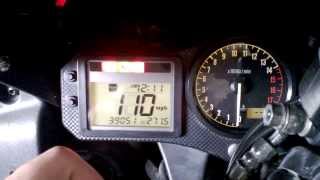 How to set clock on CBR600F4i [upl. by Ahsikahs]