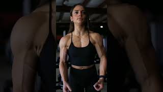 OMG😱 Muscle Girl with Amazing Body 💪 Female Bodybuilder Bicep Veins 🔥 Fbb flex bicep shorts gym [upl. by Gelasius]