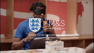 Blindfold Challenge  England  Eat Well Play Well  MampS FOOD [upl. by Notlrahc]