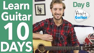 Guitar Lesson 8  G Major Scale amp NEW Song 10 DAY Guitar Course [upl. by Yreffoeg]