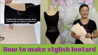 How to make stylish leotard video37 [upl. by Accebar872]