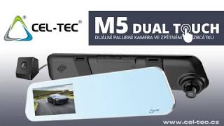 Duální kamera do auta CELTEC M5 DUAL Touch  noční záběry [upl. by Mossolb826]