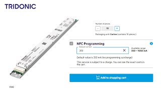 NFC Configuration in Tridonic eShop [upl. by Mainis]