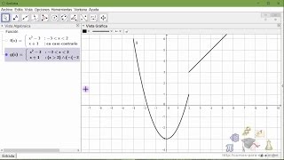 Como graficar funciones a trozos en Geogebra [upl. by Alikat]