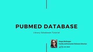 PubMed Database Tutorial [upl. by Adriel]