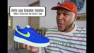 Hefe Luxx Sneaker Insoles  Nike x Olivia Kim Air Force 1 Low [upl. by Oluas]