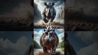 Rhino Vs Hippo Vs  American bison African Buffalo Polar bear mammoth Tiger [upl. by Levitus]