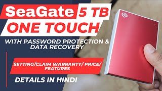 Seagate One Touch 5 TB External HDD With Password Protection  Data Recovery Feature  Honest Review [upl. by Brahear]