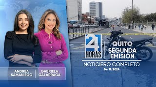 Noticiero de Quito Segunda Emisión 141124 [upl. by Keldah]