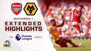 Arsenal v Wolves  PREMIER LEAGUE HIGHLIGHTS  8172024  NBC Sports [upl. by Emmerie]