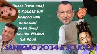 SANREMO 2024 A SCUOLA  PARODIA SANREMO 2024  L0LL0 ITA [upl. by Bagley]