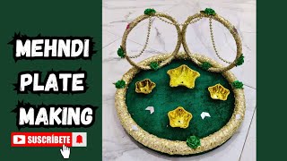 Easy Mehndi Plate Decoration Ideas for Weddings [upl. by Assertal]