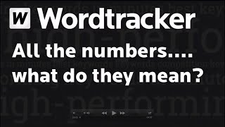 What do Wordtrackers numbers mean [upl. by Doowron]