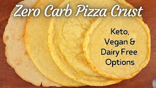 Flourless Egg White Pizza Crust  Ketovore Low Carb Vegan Dairy Free  5 Ways  05g Carbs [upl. by Waylon846]