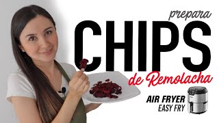 Cómo hacer CHIPS DE REMOLACHA o BETABEL Realmente CROCANTES en la AirFryer  Do it Laura [upl. by Nylcsoj]