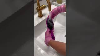 Hairbrush cleaning trending cleaning clean hairbrush youtubeshorts [upl. by Joseph]