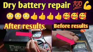 Dry battery repair💯 how to repair car battery ups battery backup down Dead battery repair [upl. by Anaytat]