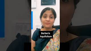 1 minute learning homeopathy homeopathicmedicine keynotes bhms bhmsexams Berberis skincare [upl. by Nelad]