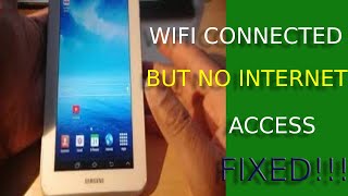 My wifi is connected but no internet access  FIXED for all Android phones and tablets [upl. by Anilad]