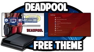 PS4 THEMES Deadpool Free Theme Video in 60FPS [upl. by Kuth604]