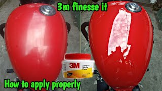 3m Finesse it Rubbing Compound  How To Use amp Review  Bike Scratch Remover [upl. by Horatio]