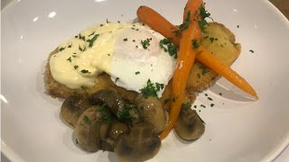 Salsa holandesa Pollo empanado con huevo benedict [upl. by Chavez]