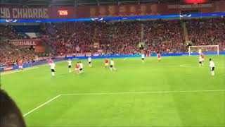 Wales vs Austria Ben Woodburn Goal Anthem Crowd Cam [upl. by Ikceb]