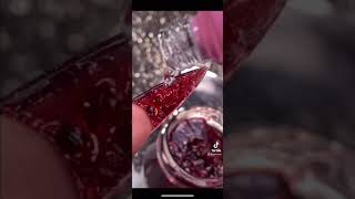 Raspberry Jam Stiletto Nail 🍓 💅🏽 encapsulated nail art nails nailtutorial acrylicnails [upl. by Nnire873]