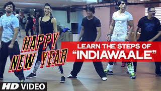 OFFICIAL Learn India Waale DANCE STEPS with Shahrukh Khan  Happy New Year [upl. by Ellinehc]