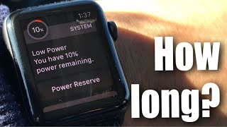 How long does the GPS amp Cellular Apple Watch battery last [upl. by Marylinda]