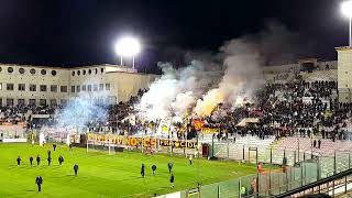 MessinaCatania entrata squadre spettacolo curva sud 9 dicembre 2023 [upl. by Naerad995]