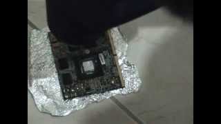 Acer 5739g reflow GPU Instructions Repair Disassembly Easy to do [upl. by Enyawed]