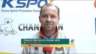 50m Rifle Prone Men Interview  ISSF World Cup Series 2011 Rifle amp Pistol Stage 3 Changwon KOR [upl. by Drusus]